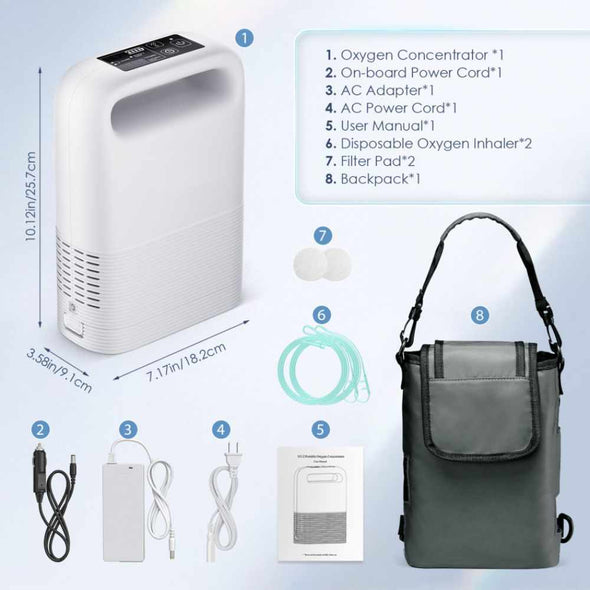 1-5 L/min Adjustable Portable Oxygen Concentrator