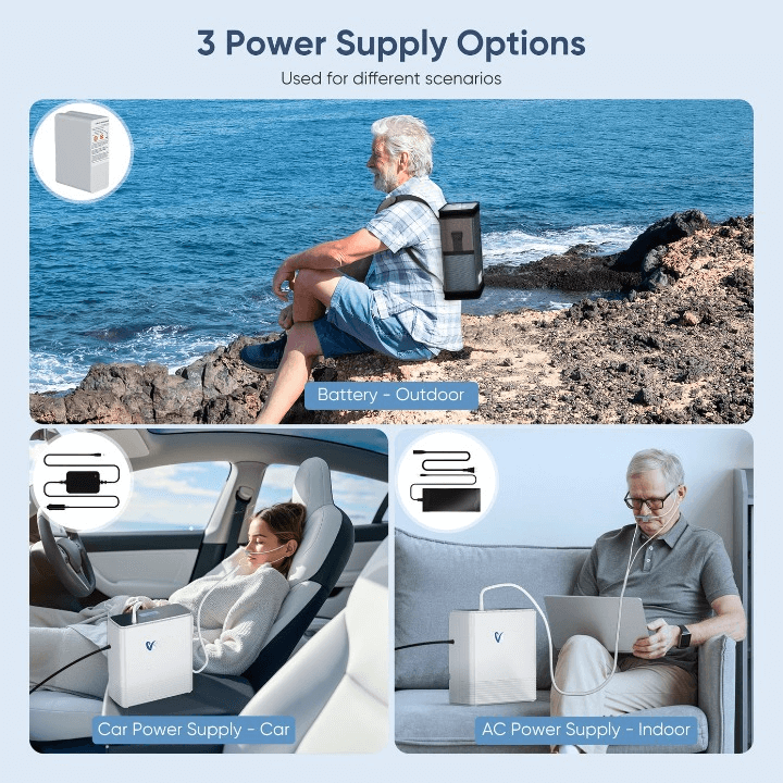 Aroflit NT-06 battery, AC power, and vehicle-power options