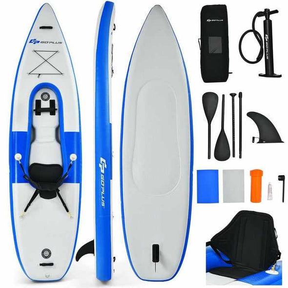 1 Person Blow Up Inflatable Fishing Tandem Kayak Canoe - Aroflit