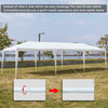 10' by 30' Portable White Party Canopy Tent - Waterproof & Easy Setup - Aroflit