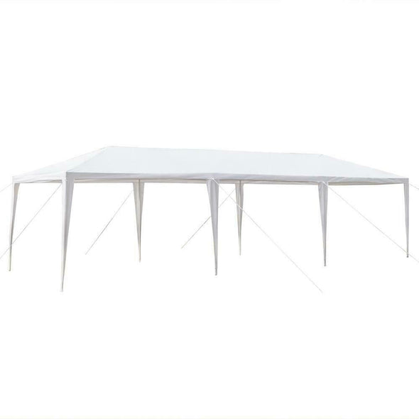 10' by 30' Portable White Party Canopy Tent - Waterproof & Easy Setup - Aroflit