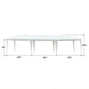 10' by 30' Portable White Party Canopy Tent - Waterproof & Easy Setup - Aroflit