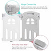 10 Panels Portable Baby Playpen Yards W/ Tray Table & Desk - Aroflit