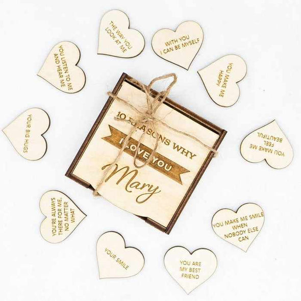 10 Reason Why I Love You Gift Box | Valentine's Day Gifts For Boyfriend Girlfriend Husband Wife - Aroflit