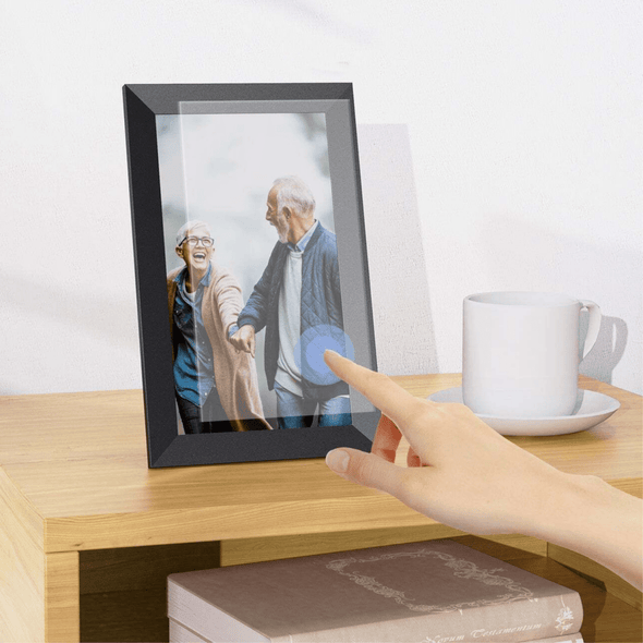 10" Wi - Fi Digital Photo Frame, Video & Picture Display with Slideshow - Aroflit