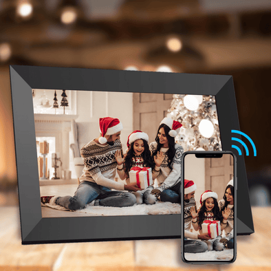 10" Wi - Fi Digital Photo Frame, Video & Picture Display with Slideshow - Aroflit