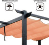 10’ x 10’ Retractable Outdoor Pergola with Weatherproof Canopy - Aroflit