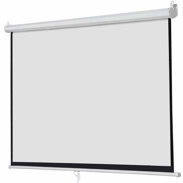 100" Pull Down Indoor Portable Projector Movie Screen-Aroflit
