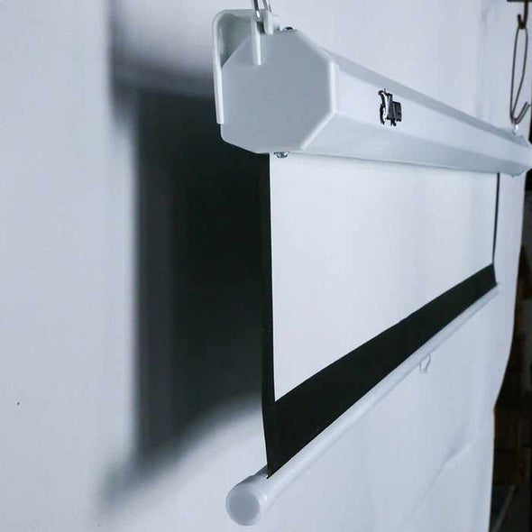 100" Pull Down Indoor Portable Projector Movie Screen - Aroflit