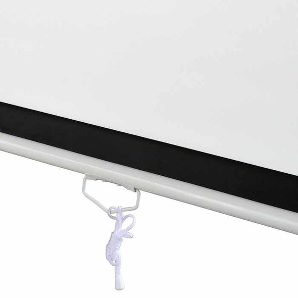 100" Pull Down Indoor Portable Projector Movie Screen - Aroflit