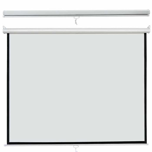 100" Pull Down Indoor Portable Projector Movie Screen - Aroflit