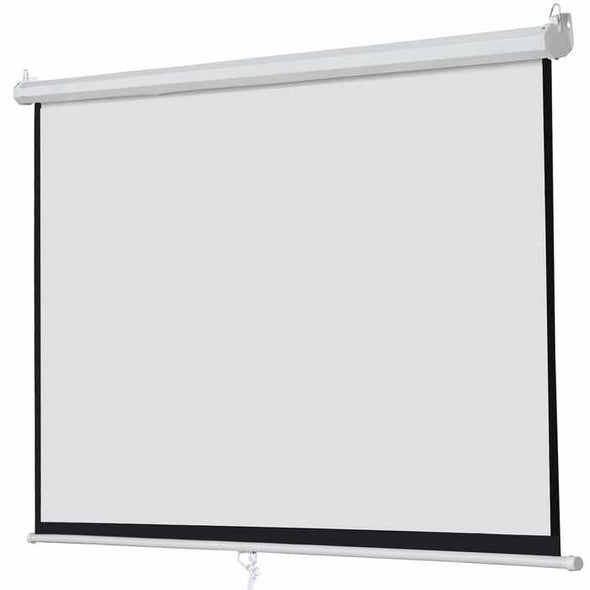 100" Pull Down Indoor Portable Projector Movie Screen - Aroflit
