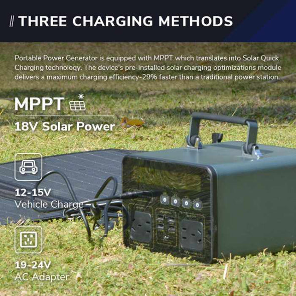 1000W Portable Power Bank Station 270000mAh Solar Generator - Aroflit