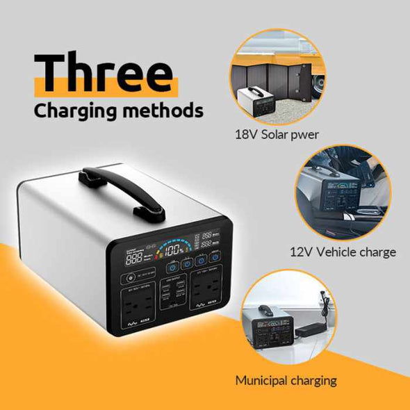 1000W Portable Power Bank Station 270000mAh Solar Generator - Aroflit