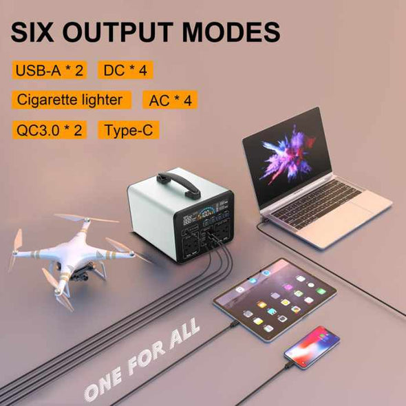 1000W Portable Power Bank Station 270000mAh Solar Generator - Aroflit