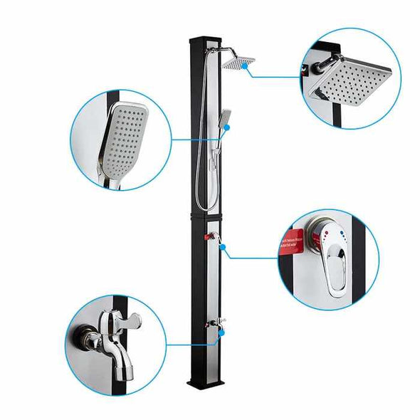 10.6 Gallon Outdoor Freestanding Pool Solar Shower - Aroflit