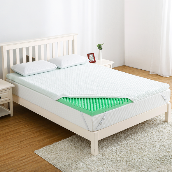 Premium Full-Size Memory Foam Mattress Topper, Cooling