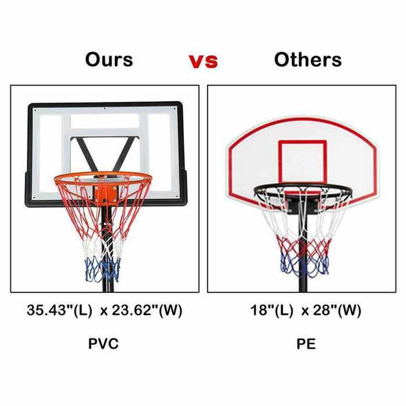 10ft Outdoor Portable Adjustable Basketball Goal Hoop - Aroflit
