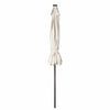 10FT Outdoor White Patio Table Umbrella With LED Lights - Aroflit