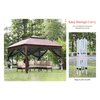 10x10 Portable Garden Backyard Pop - Up Covered Gazebo - Aroflit
