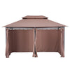 10'x13' Outdoor 2 - Tier Vented Canopy Gazebo BBQ Party Tent Shelter Shade - Aroflit