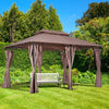 10'x13' Outdoor 2 - Tier Vented Canopy Gazebo BBQ Party Tent Shelter Shade - Aroflit
