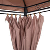 10'x13' Outdoor 2 - Tier Vented Canopy Gazebo BBQ Party Tent Shelter Shade - Aroflit
