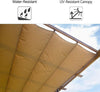 10'x13' Retractable Wall - Mounted Pergola with Adjustable Canopy - Aroflit