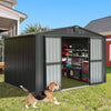 10'x8' Metal Storage Shed – Spacious, Lockable, Durable Outdoor Solution - Aroflit