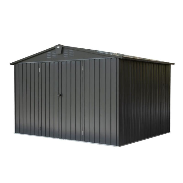 10'x8' Metal Storage Shed – Spacious, Lockable, Durable Outdoor Solution - Aroflit