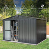 10'x8' Metal Storage Shed – Spacious, Lockable, Durable Outdoor Solution - Aroflit