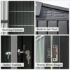 10'x8' Metal Storage Shed – Spacious, Lockable, Durable Outdoor Solution - Aroflit