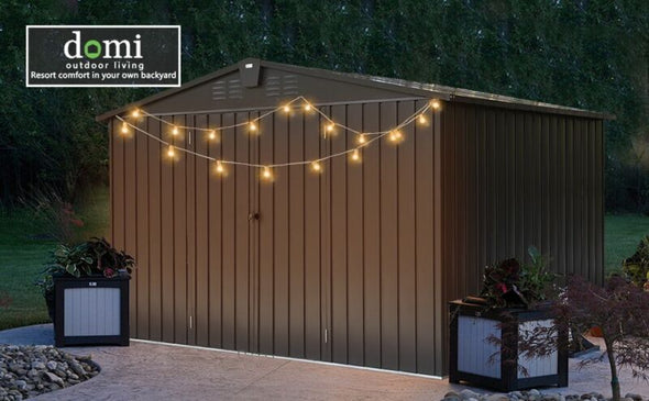 10'x8' Metal Storage Shed – Spacious, Lockable, Durable Outdoor Solution - Aroflit