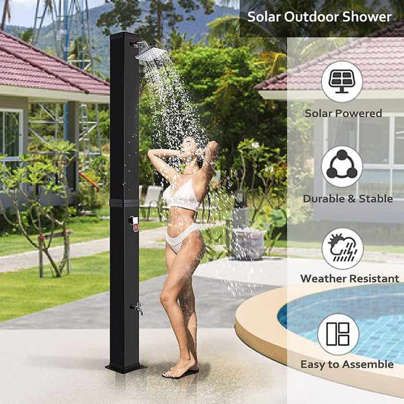 11 Gallon Outdoor Freestanding Pool Solar Shower - Aroflit