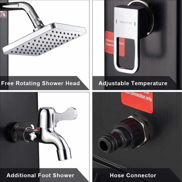 11 Gallon Outdoor Freestanding Pool Solar Shower - Aroflit
