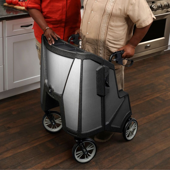 Heavy Duty 4 Wheel Elderly Mobility Walker Rollator With Seat