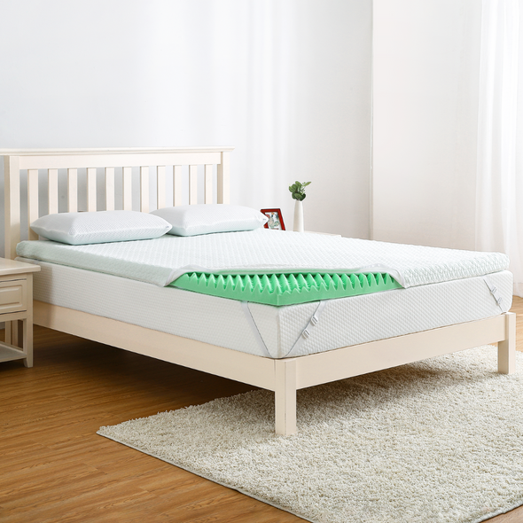 Premium Full-Size Memory Foam Mattress Topper, Cooling