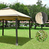 11x11ft Pop - Up Gazebo Tent with Mesh Sidewalls for Outdoor Protection - Aroflit
