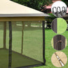 11x11ft Pop - Up Gazebo Tent with Mesh Sidewalls for Outdoor Protection - Aroflit