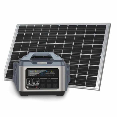 1200W Portable Power Station wih 200W Solar Panel - Aroflit