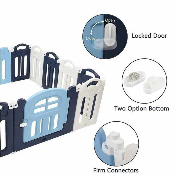 14 Panels Portable Baby Playpen Yards - Aroflit