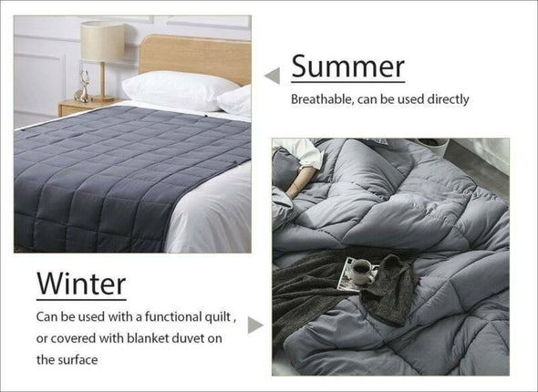 15 lbs Breathable Weighted Blanket for Stress Relief & Better Sleep - Aroflit