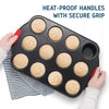 15 - Piece Nonstick Ceramic Bakeware Set with Silicone Handles - Aroflit