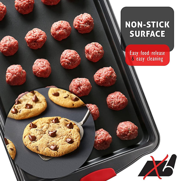 15 - Piece Nonstick Ceramic Bakeware Set with Silicone Handles - Aroflit