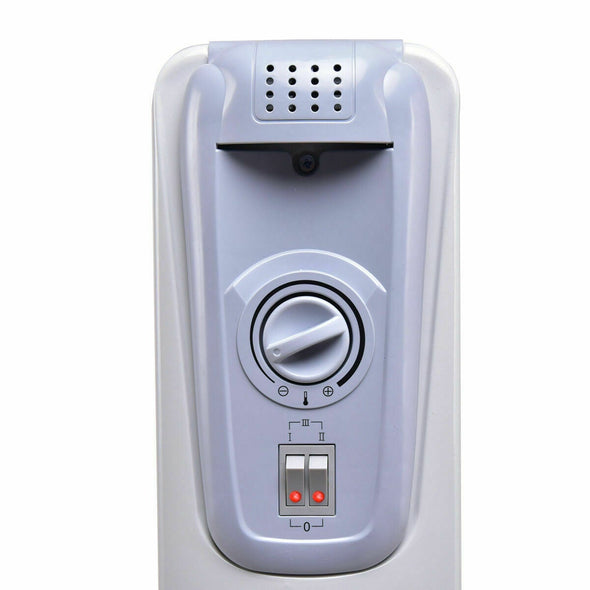 1500W Oil Filled Radiator Heater, Energy Efficient and Portable - Aroflit