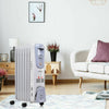 1500W Oil Filled Radiator Heater, Energy Efficient and Portable - Aroflit