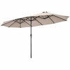 15FT Large Outdoor Patio Beach Umbrella-Aroflit