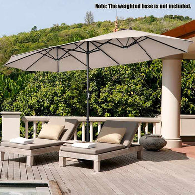 15FT Large Outdoor Patio Beach Umbrella - Aroflit