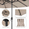 15FT Large Outdoor Patio Beach Umbrella - Aroflit