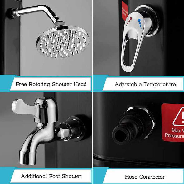 16 Gallon Outdoor Freestanding Pool Solar Shower - Aroflit